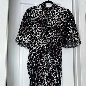 Brand new, beautiful, very unusual cocktail dress by Barbara. 100 percent rayon.